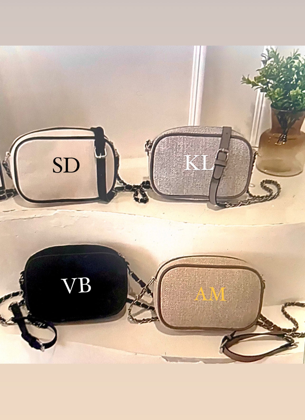 Personalised CrossBody Bag-Grey