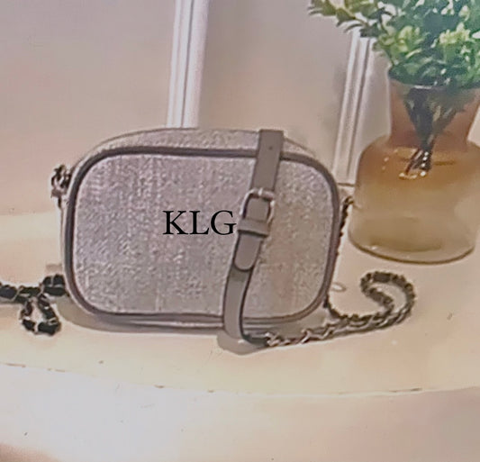 Personalised CrossBody Bag-Grey