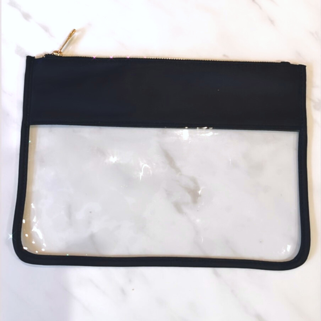 Clear Black Pouch