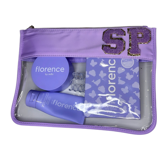 Clear Lilac Pouch