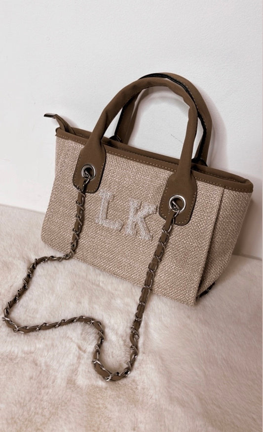 Pearl Mini me Canvas Tote/Fawn